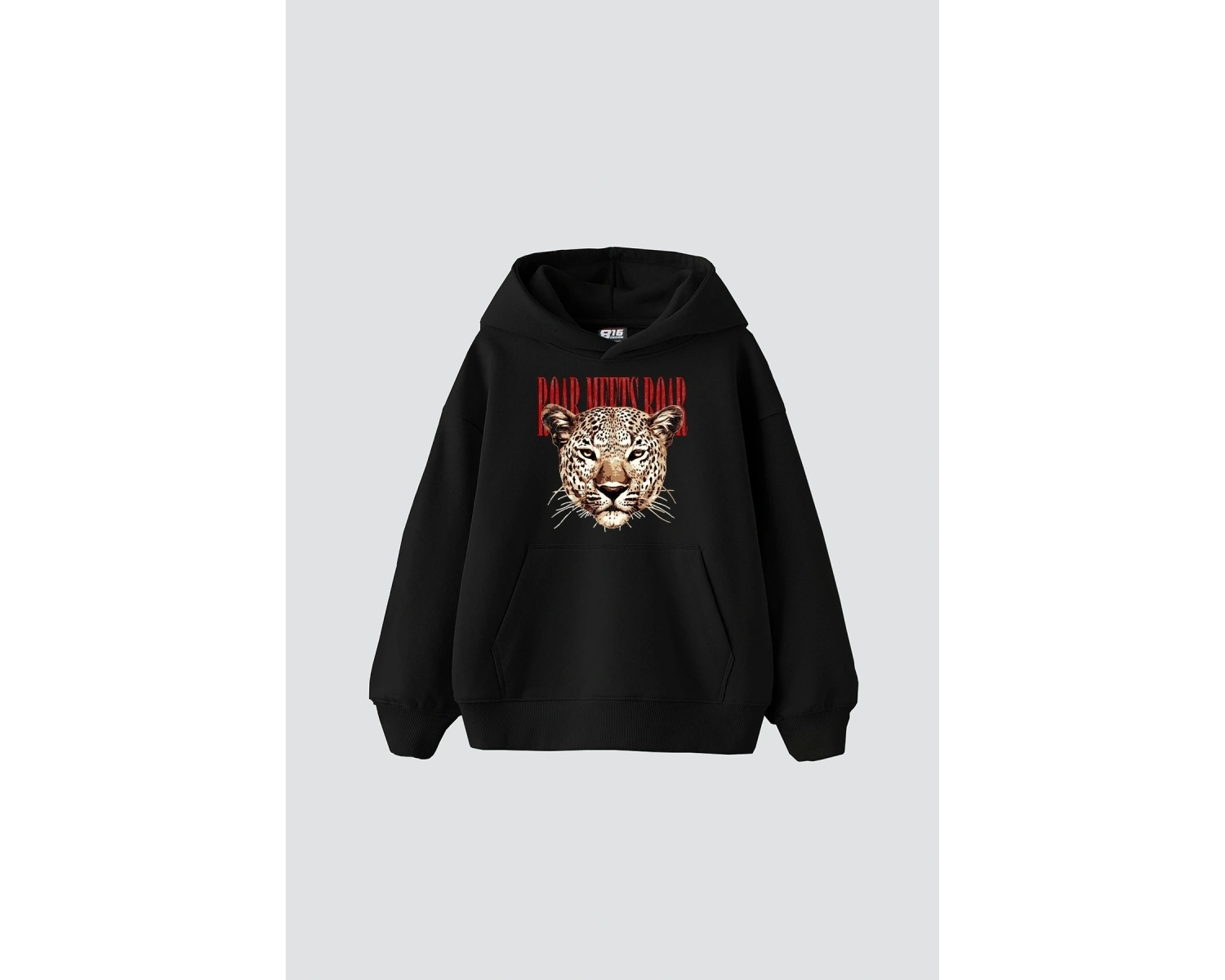 Roar Meets Baskılı Oversize Unisex Beyaz