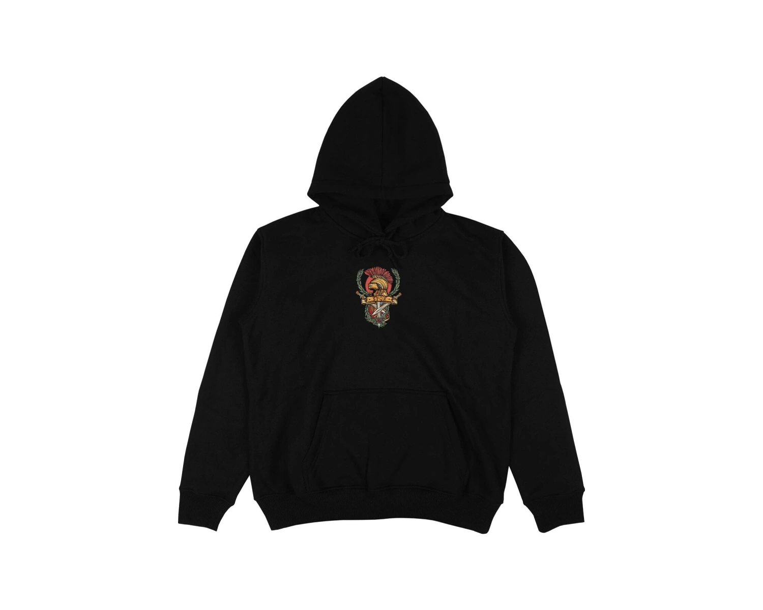 Rome Siyah Oversize Unisex Kapüşonlu Sweatshirt Hoodie