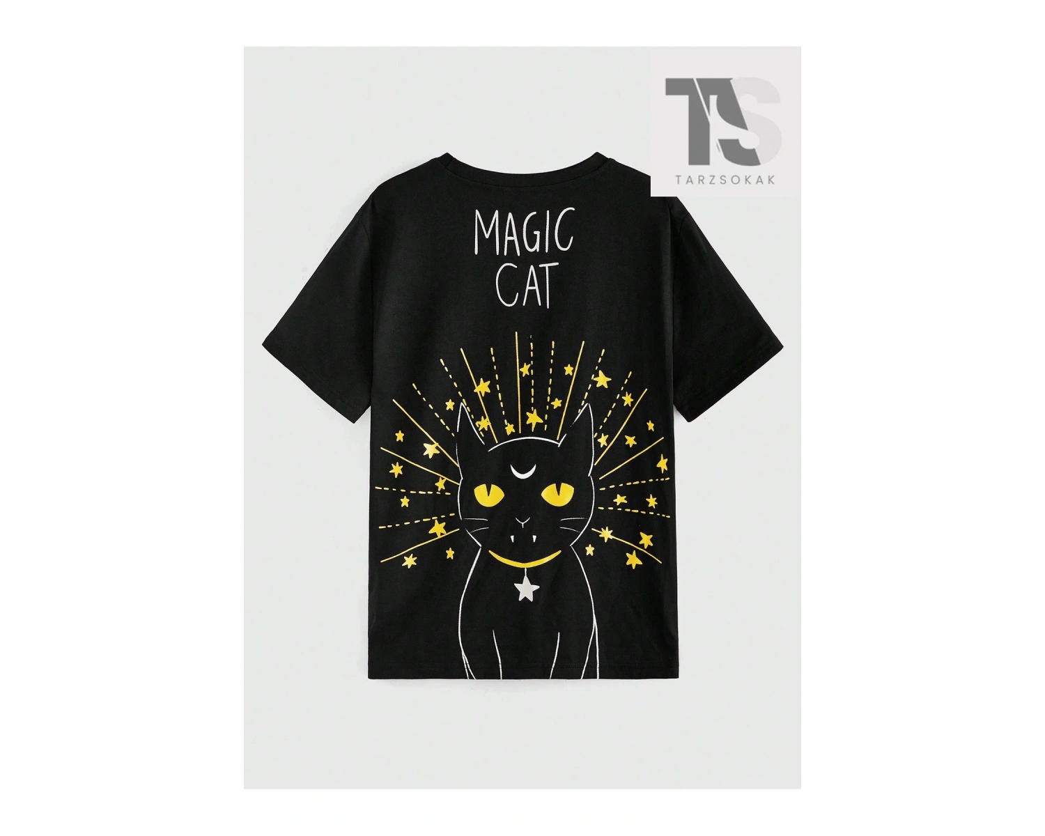 Rosie Karikatür Yazılı Baskılı Kısa Kollu Tişört