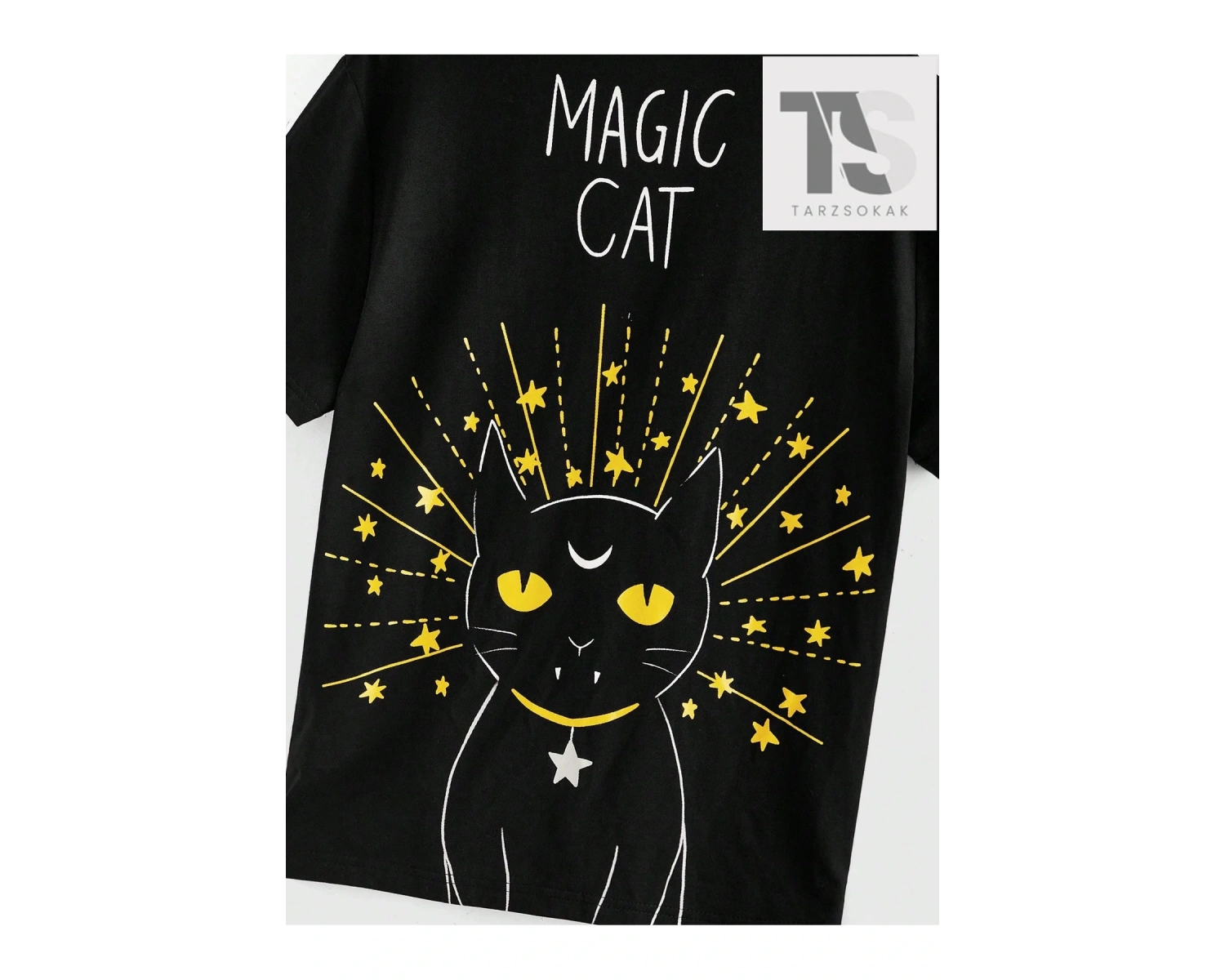 Rosie Karikatür Yazılı Baskılı Kısa Kollu Tişört