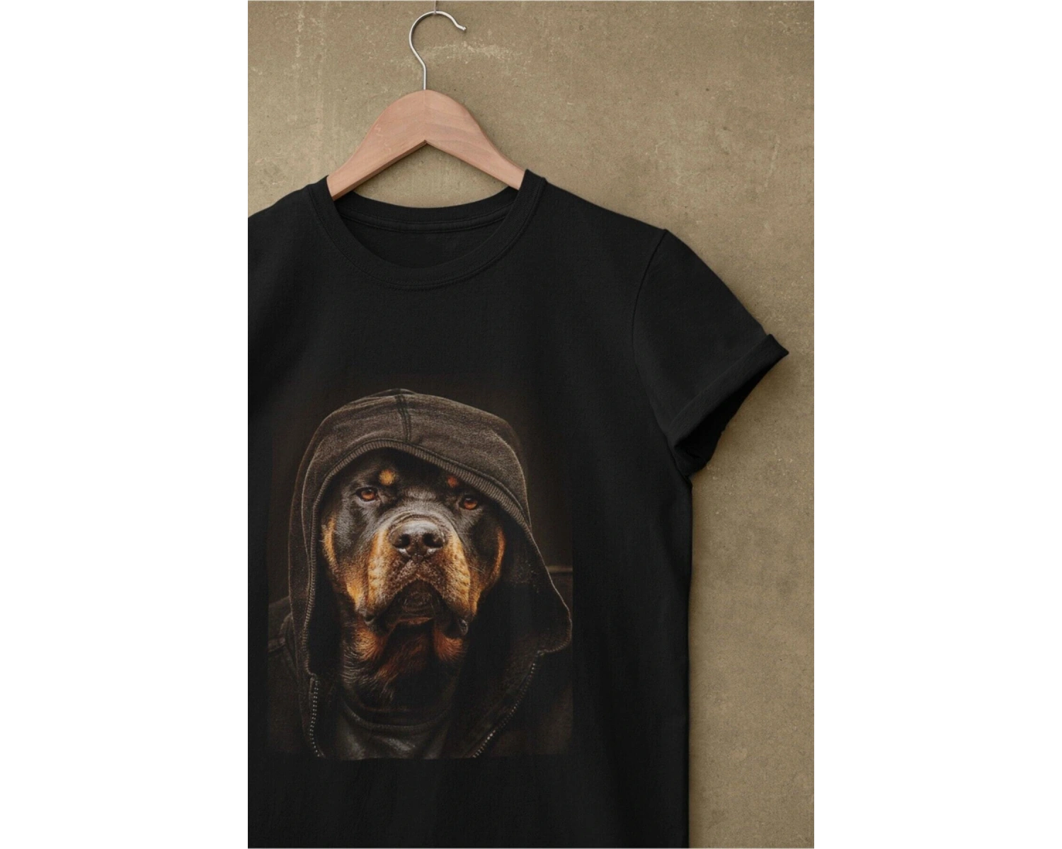 Rottweiler Köpek Baskılı Oversize