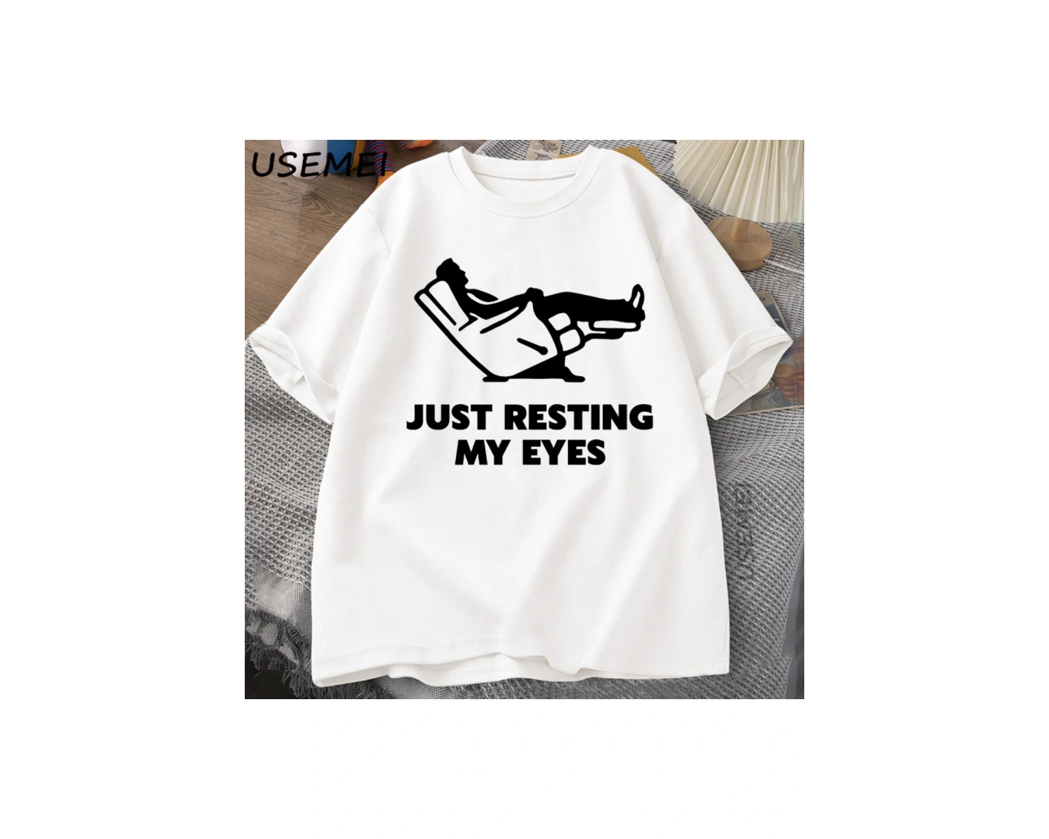 Sadece Gözlerimi Dinlendirme, Yatar, Yorgun Baba Gömleği, Komik Baba Gömleği, Komik Erkek Göm 3022