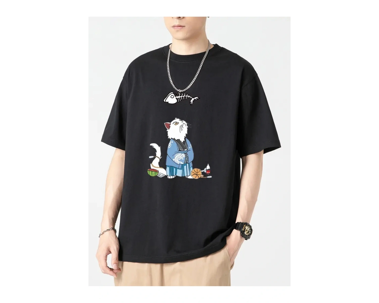 Samurai Cat Oversize Unisex