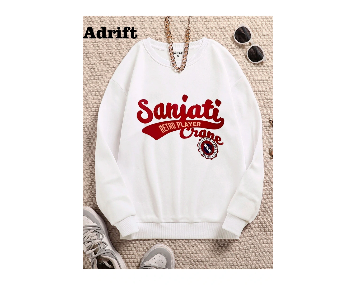 Sanjati Retro Player Y2k Harajuka Style Sokak Trend Tasarım Harajuku/gotik Beyaz