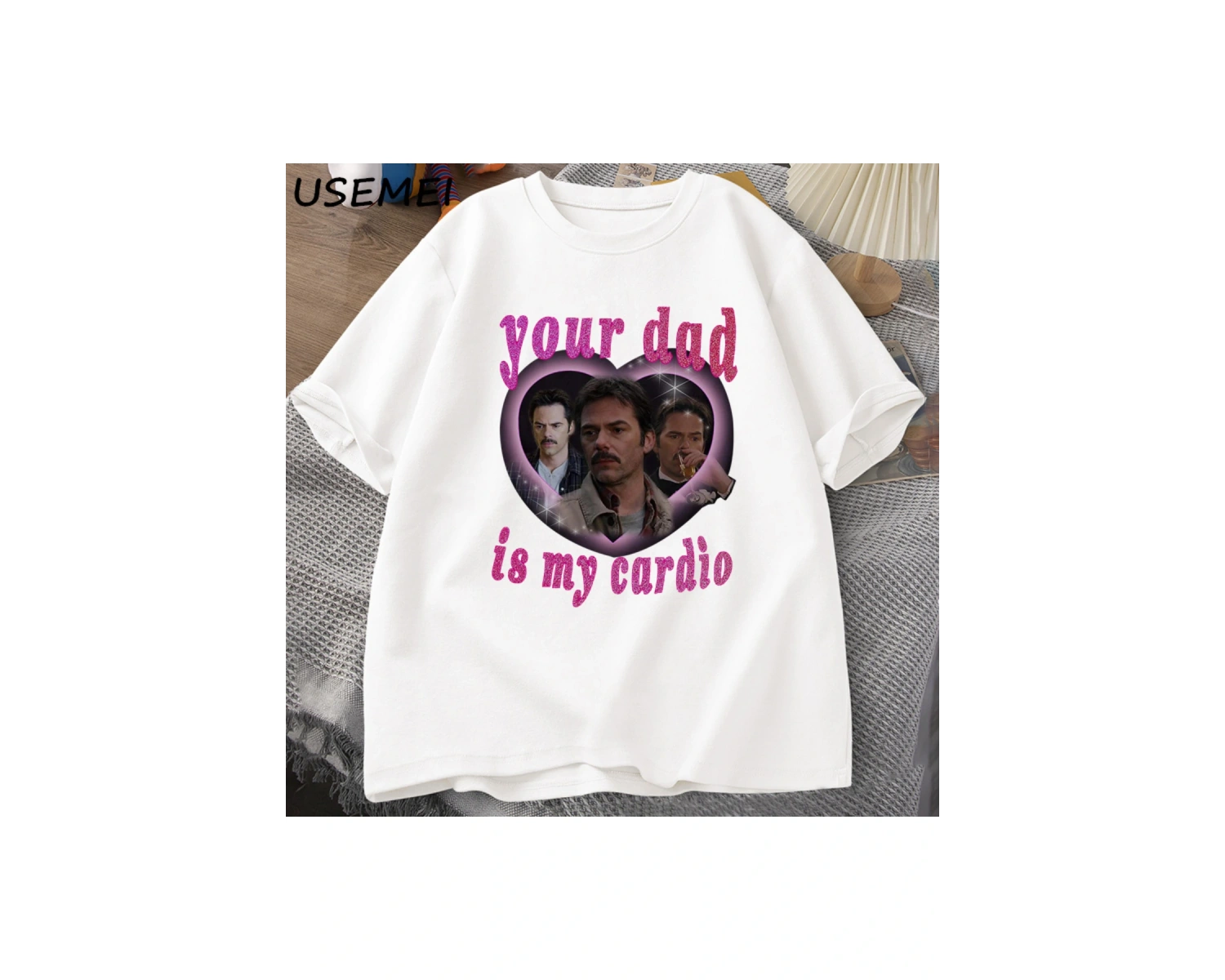 Senin babam benim kardiyo Tshirt baba kuğu Teeerkek kadın grafik baskılı tişört bisik 2912