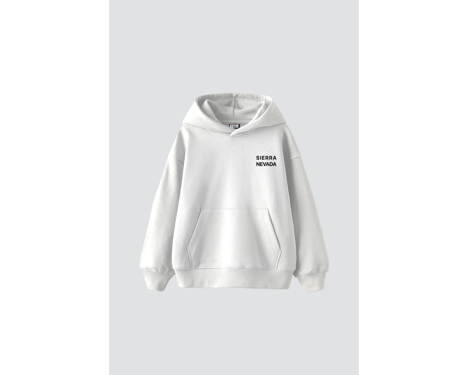 Sierra Nevada Baskılı Oversize Unisex Beyaz