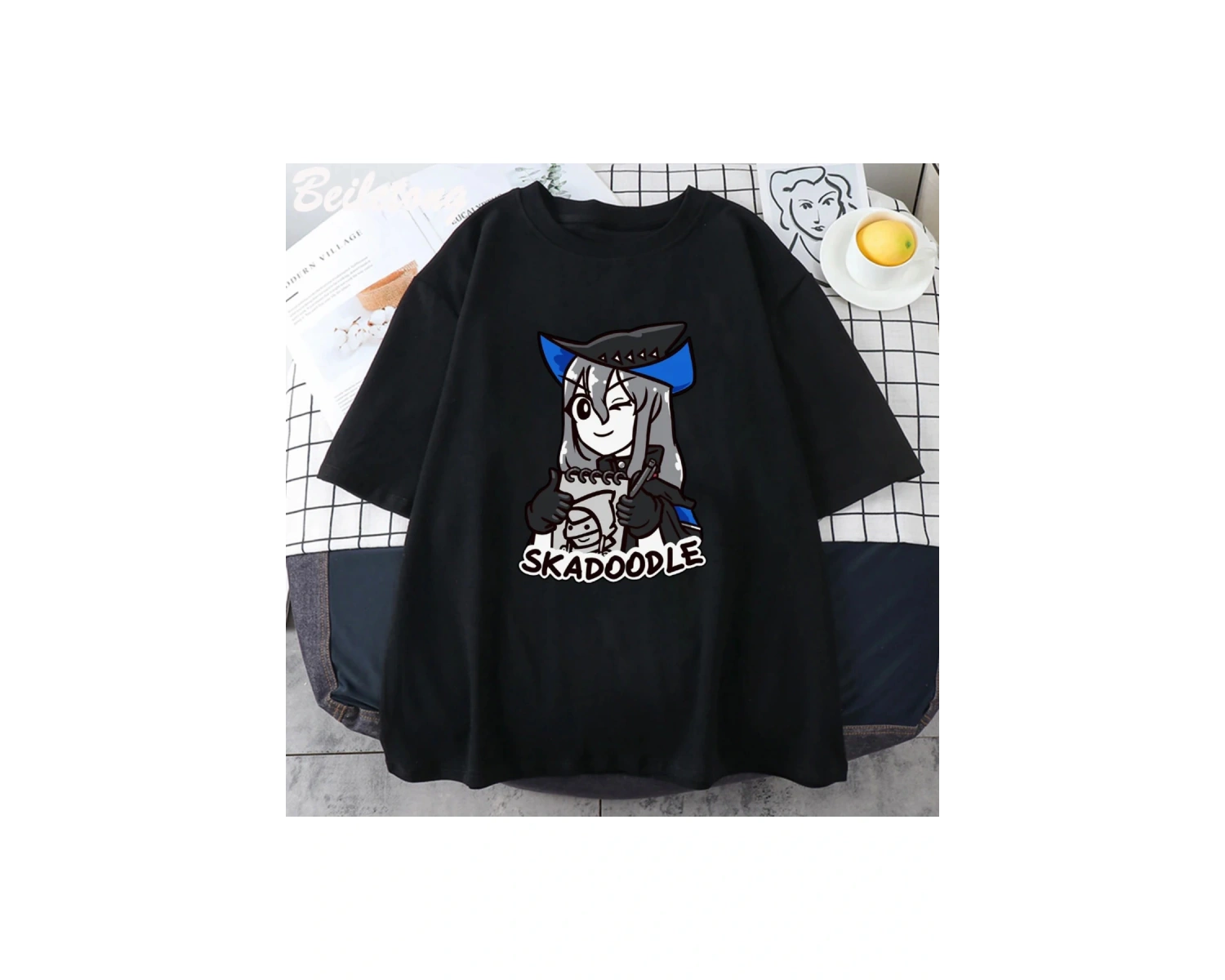 Siyah Anime Arknights Pramanix Siege sessizlik Skadi oyunu Cosplay Unisex saf le