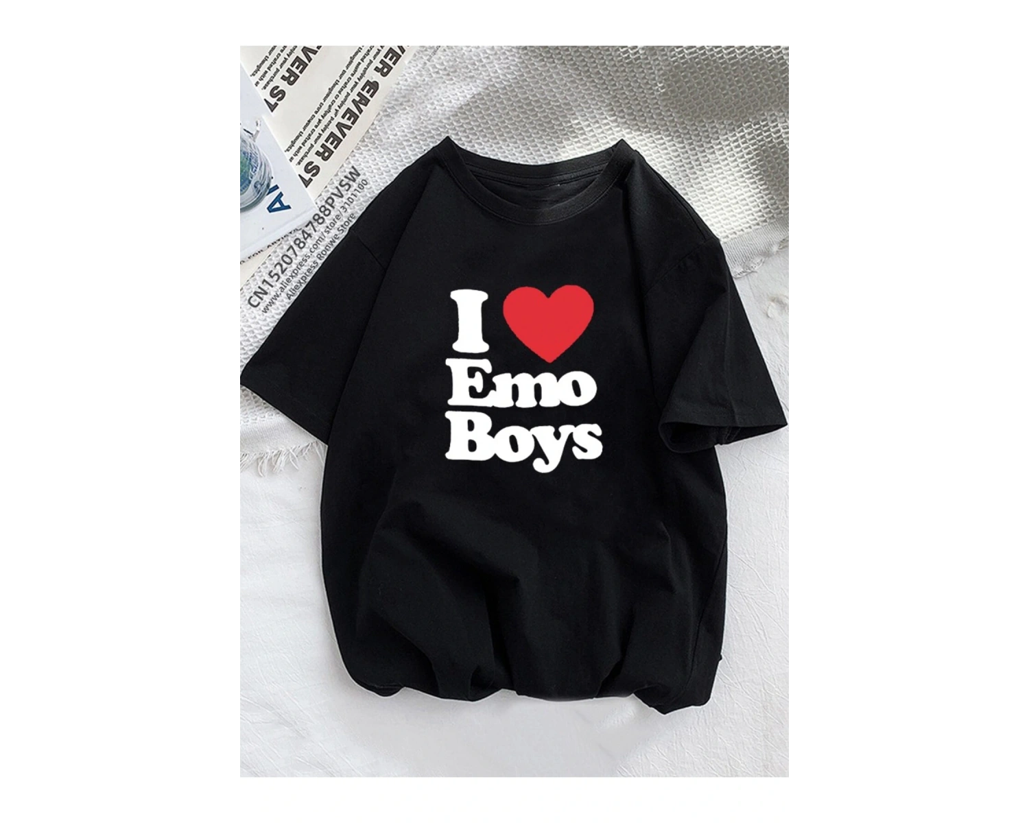 Siyah Ben yapmak için seviyorum Boy Cry Grunge k Harajuku Clothes