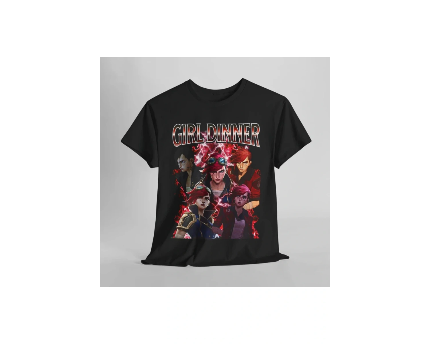 Siyah Caitlyn Arcane Vintage Streetweed League of Legends Anime