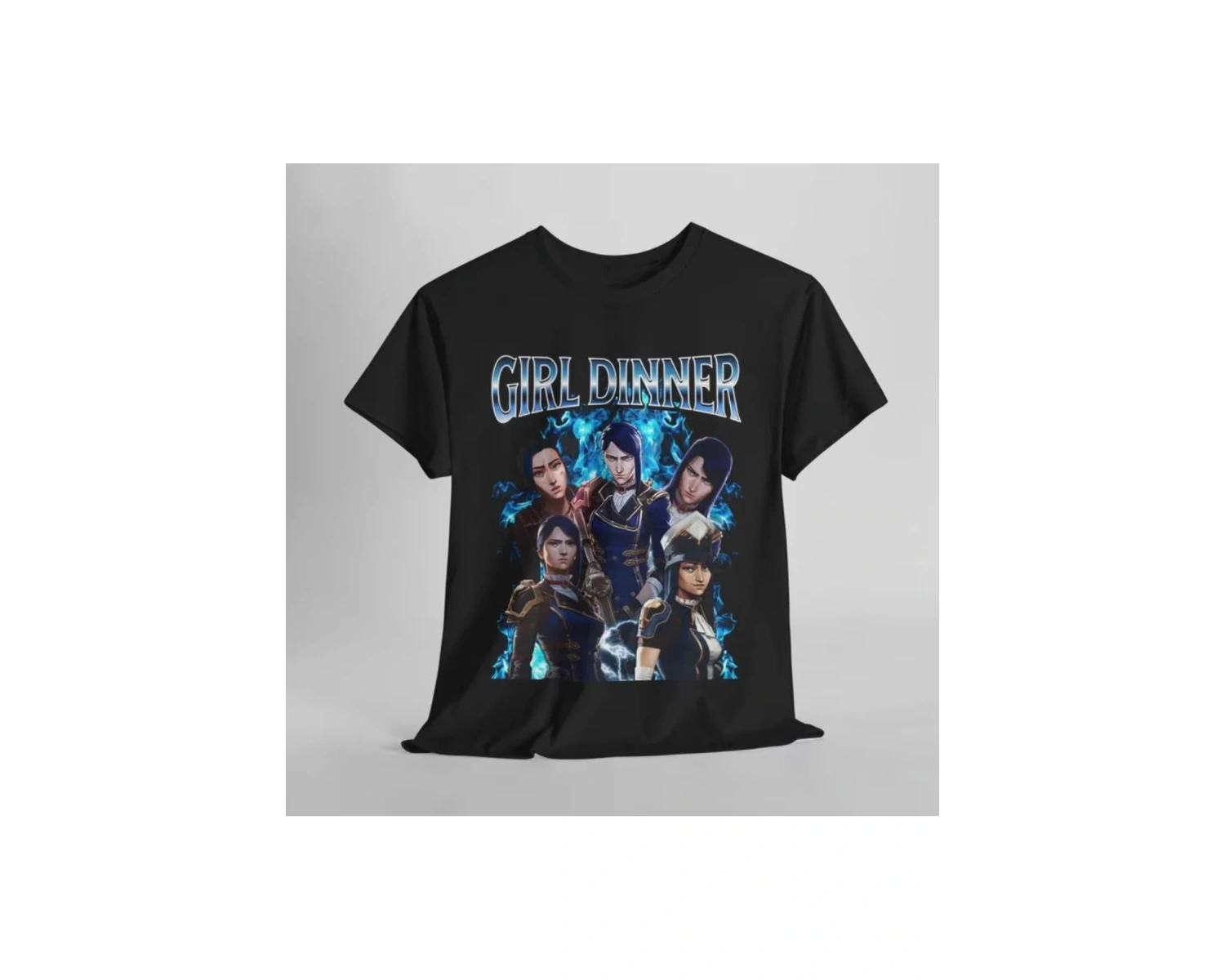 Siyah Caitlyn Arcane Vintage Streetweed League of Legends Anime