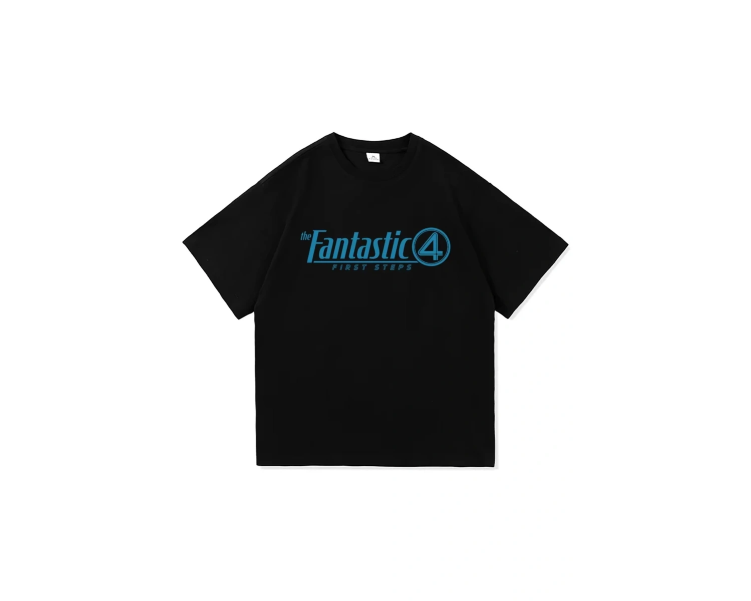 Siyah Fantastik Dört İlk Adım Film an Harajuku Üstleri Hediye Grafik