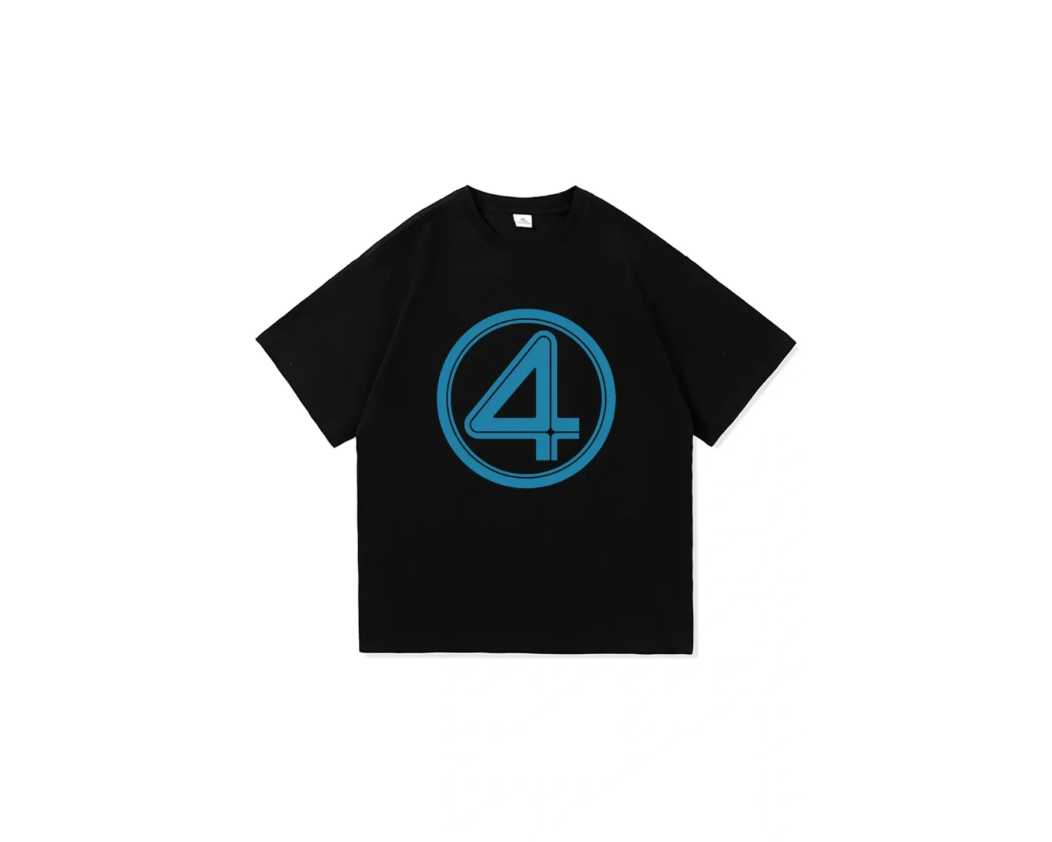 Siyah Fantastik Dört İlk Adım Film an Harajuku Üstleri Hediye Grafik