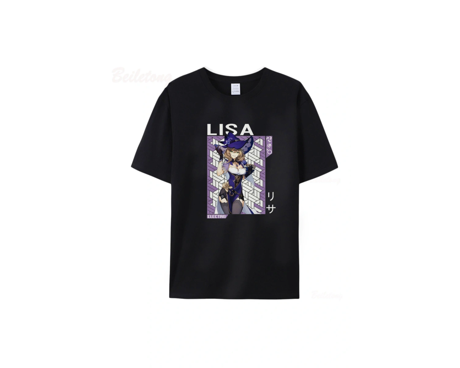 Siyah Genshin darbe Lisa Barbara Noelle Fischl Sucrose Mona Qiqi