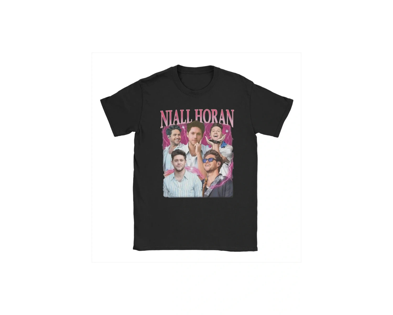 Siyah Harry ve Niall Horan Aşk Tur ler lar için Çılgın Yuvarlak Boyun Tee