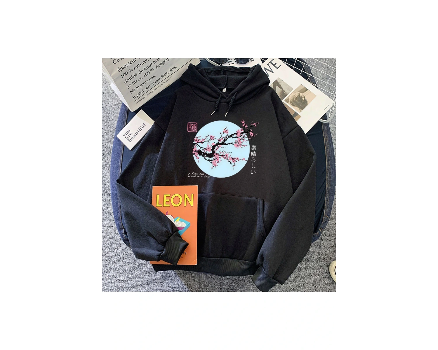 Siyah Japon Çiçeği Sakura Rahat Rahat K