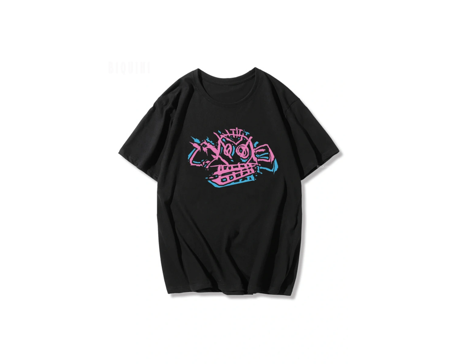 Siyah Jinx Arcane Maymun Anime Cosplay Tees Unisex Grunge Estetik %