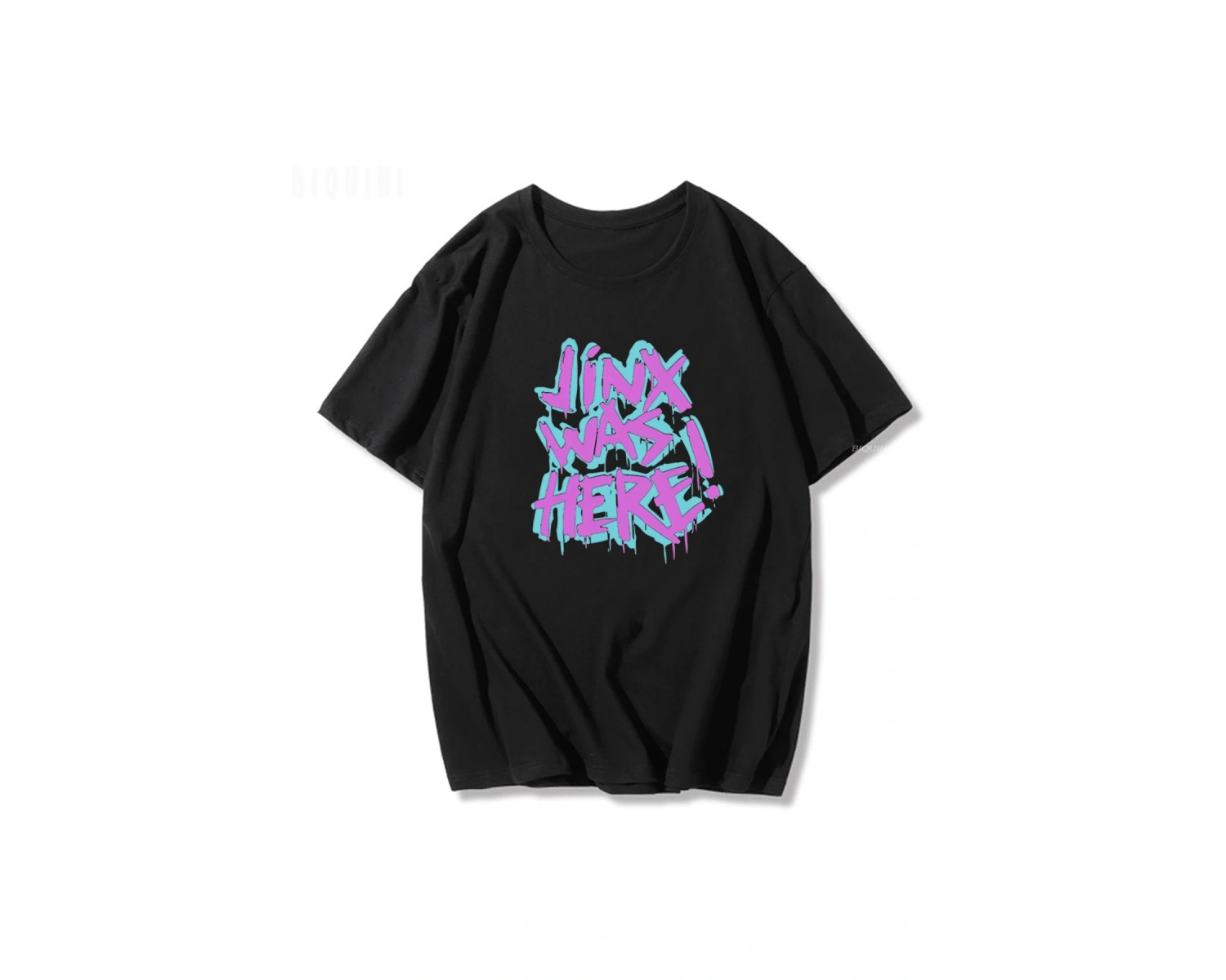 Siyah Jinx Arcane Maymun Anime Cosplay Tees Unisex Grunge Estetik %