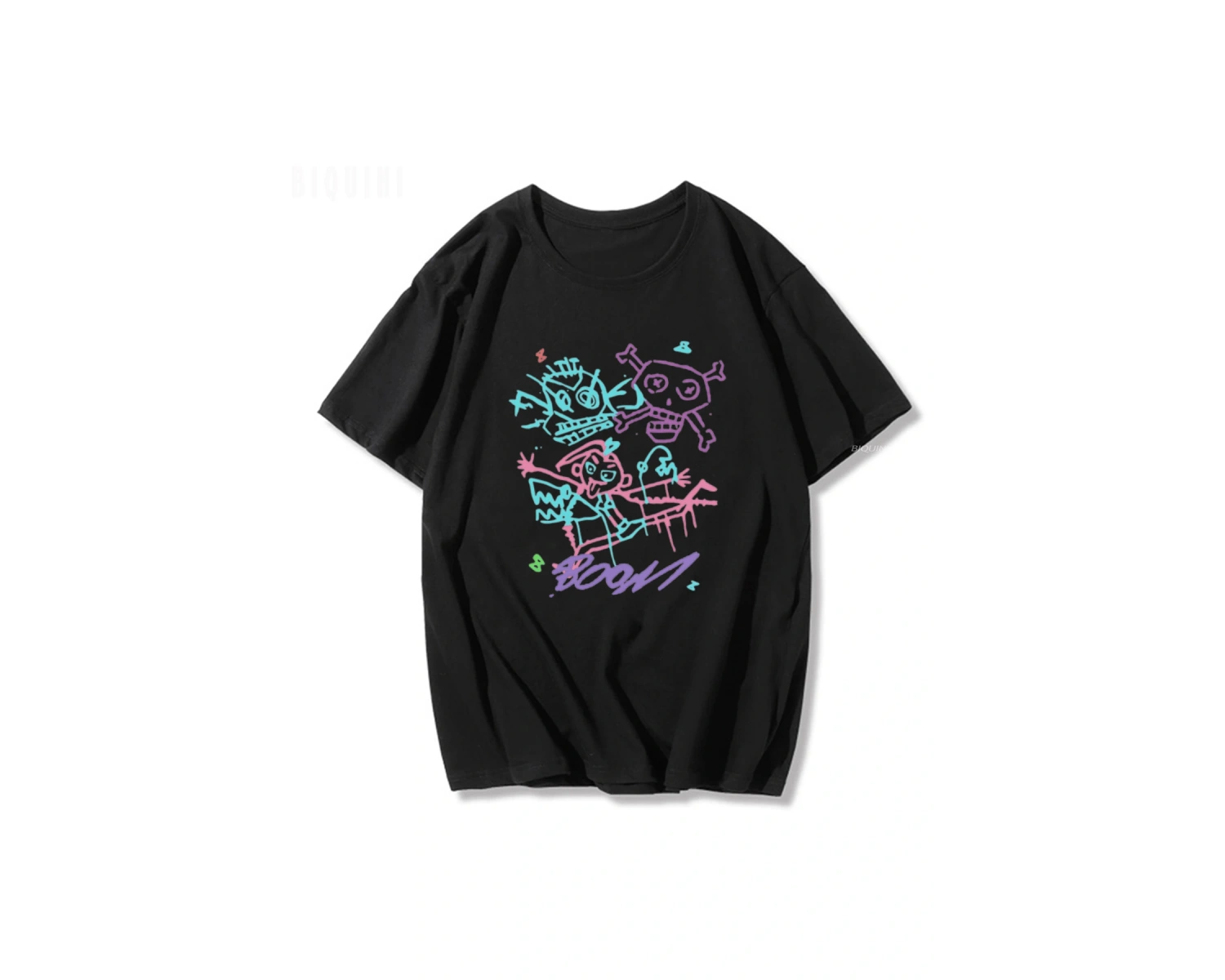 Siyah Jinx Arcane Maymun Anime Cosplay Tees Unisex Grunge Estetik %