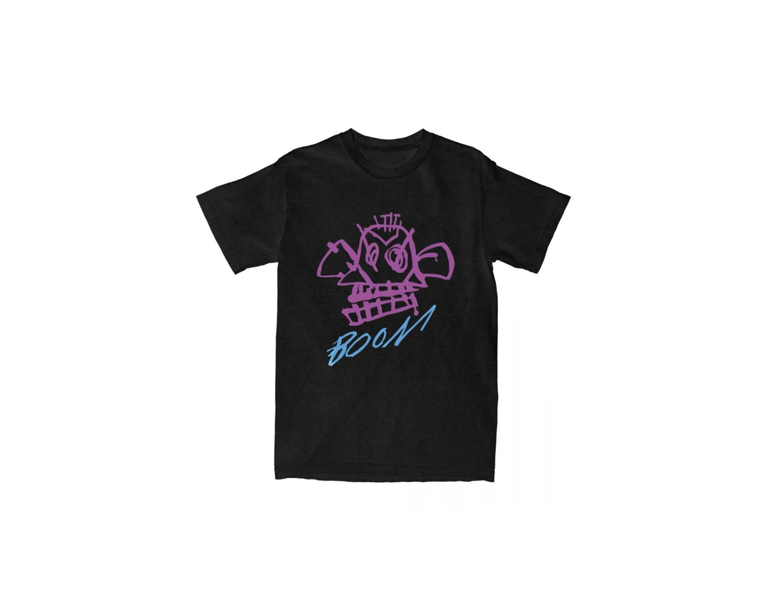 Siyah Jinx Arcane Monkey Unisex Streetwear Grunge Aesthetic Short Sleeve Cotton T