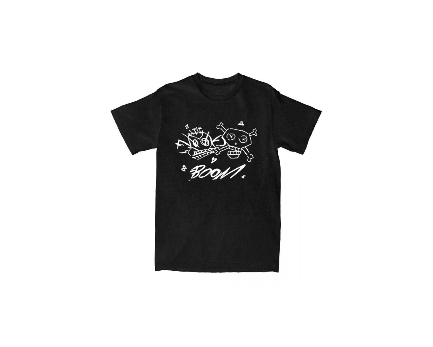 Siyah Jinx Arcane Monkey Unisex Streetwear Grunge Aesthetic Short Sleeve Cotton T