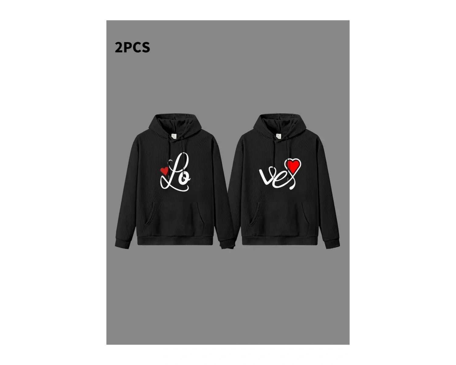 Siyah Kapşonlu Sweatshirt Çift Sevgili Kombinleri Couple Clothing