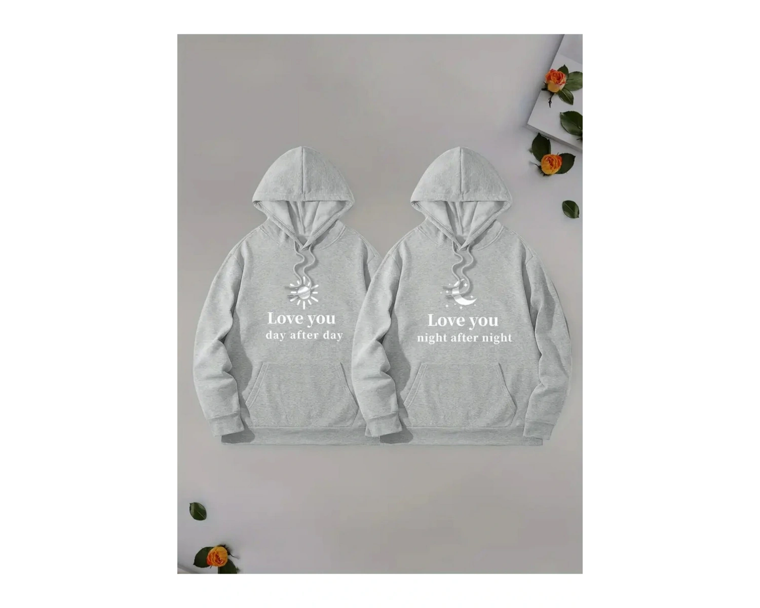 Siyah Kapşonlu Sweatshirt Çift Sevgili Kombinleri Couple Clothing