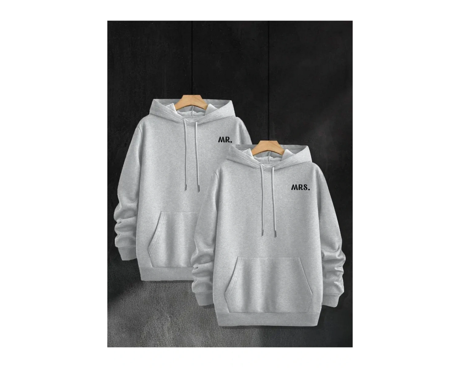 Siyah Kapşonlu Sweatshirt Çift Sevgili Kombinleri Couple Clothing