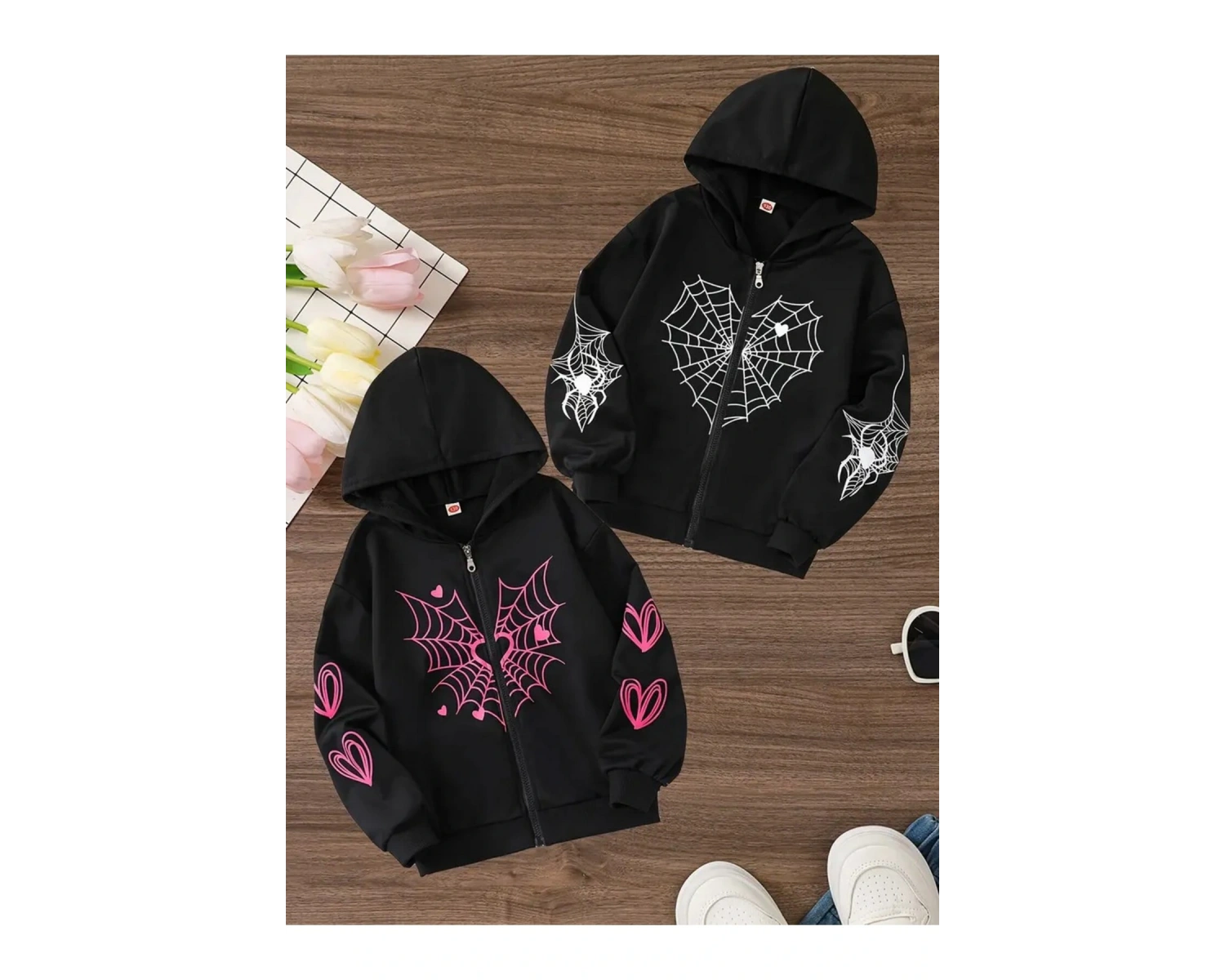 Siyah Kapşonlu Sweatshirt Çift Sevgili Kombinleri Couple Clothing