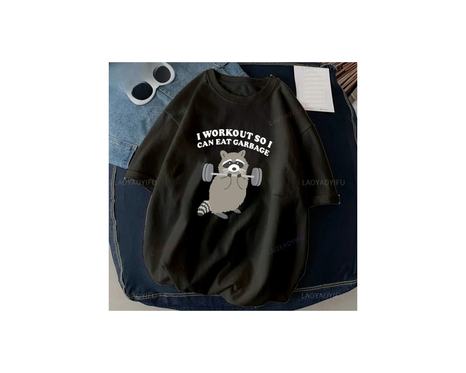 Siyah Kedi Halter baskılı Çalışma Komik Spor Salonu Tasarım Etiket Grafik li T