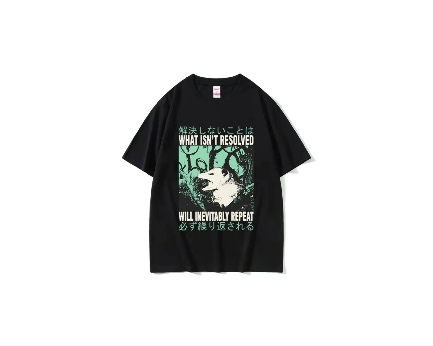 Siyah Komik Peynir Yiyen Makinesi Japon Sıçan Grafik ler Vintage