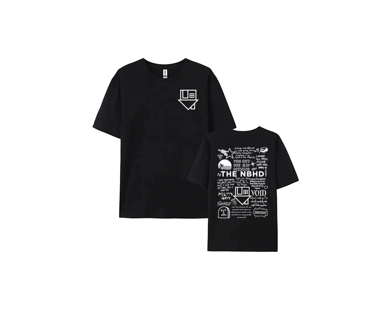 Siyah Mahalle NBHD Bant baskılı li /Erkek leri Ropa Mujer Raha