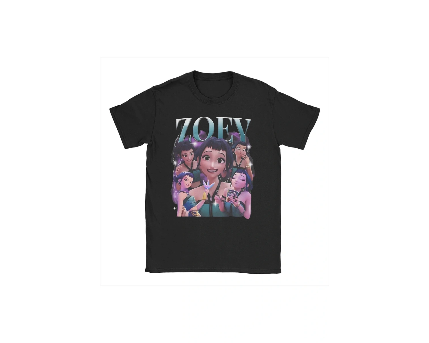 Siyah Rujinu KPDH Jinu Demon Hunter Tees Kpop Huntrix T Crewne