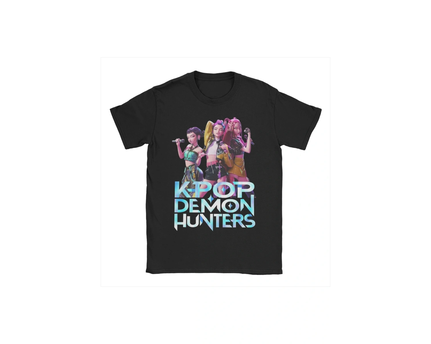 Siyah Rujinu KPDH Jinu Demon Hunter Tees Kpop Huntrix T Crewne