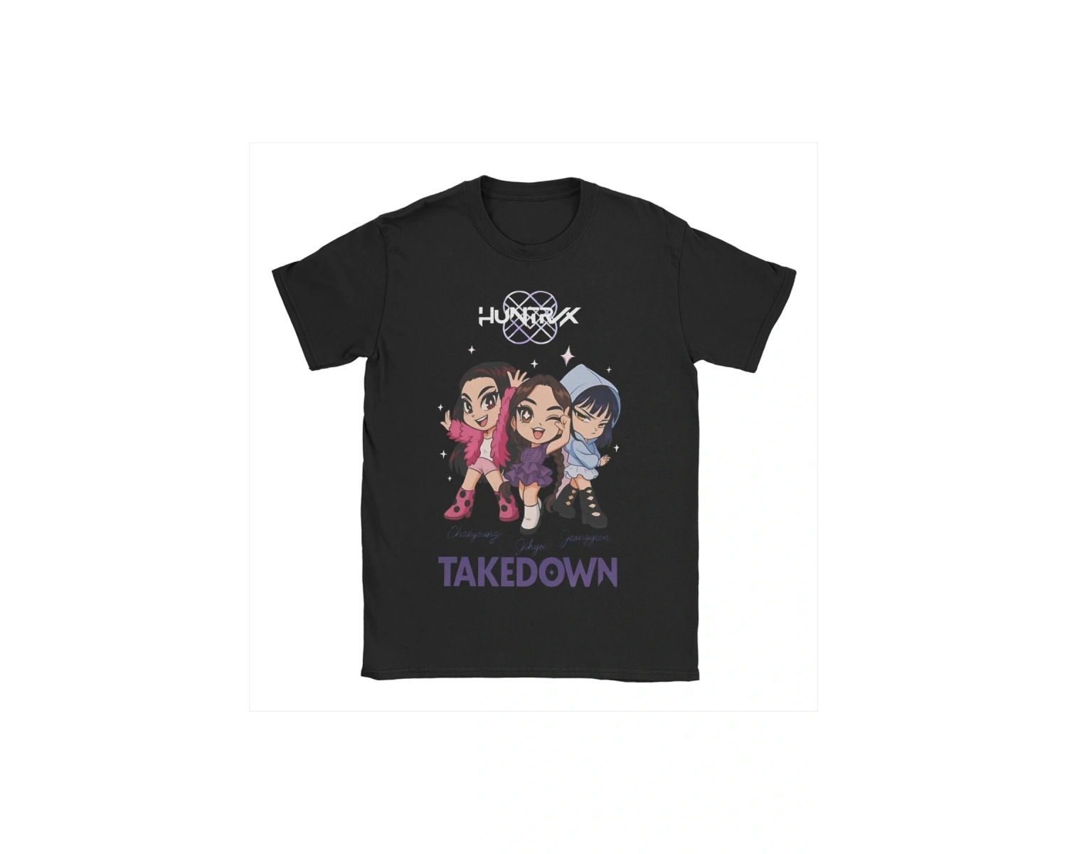 Siyah Rujinu KPDH Jinu Demon Hunter Tees Kpop Huntrix T Crewne