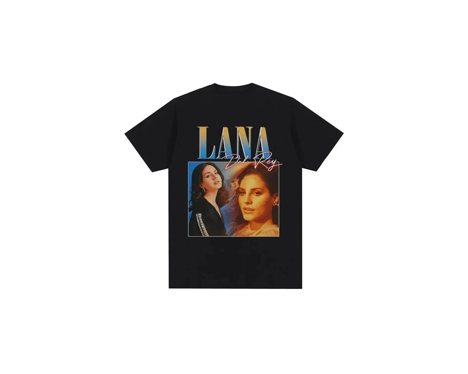 Siyah Şarkıcı Lana Del Rey Baskı Hip Hop leri Streetwear Harajuku kı