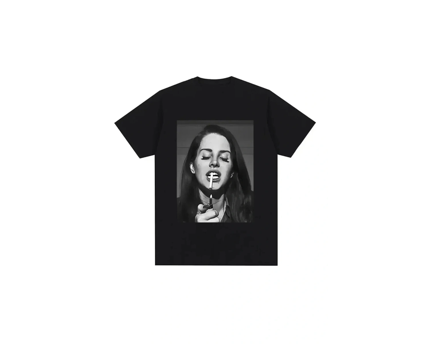 Siyah Şarkıcı Lana Del Rey Baskı Hip Hop leri Streetwear Harajuku kı
