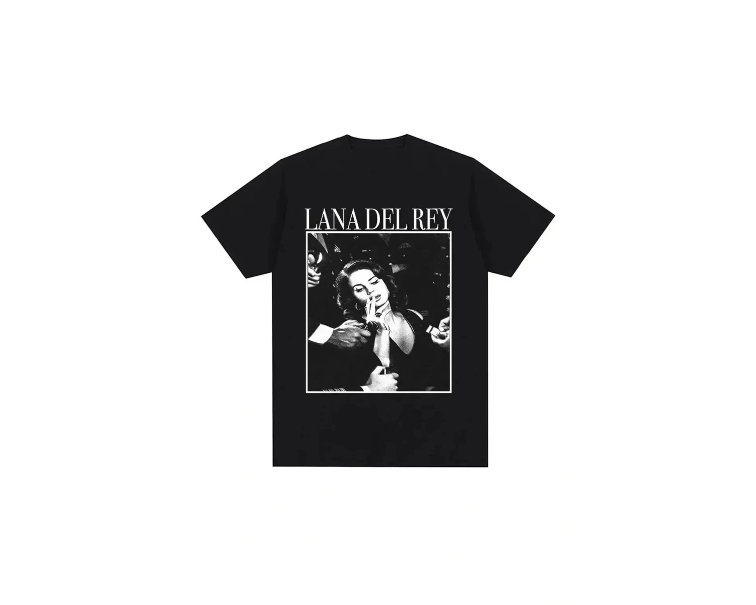 Siyah Şarkıcı Lana Del Rey Baskı Hip Hop leri Streetwear Harajuku kı