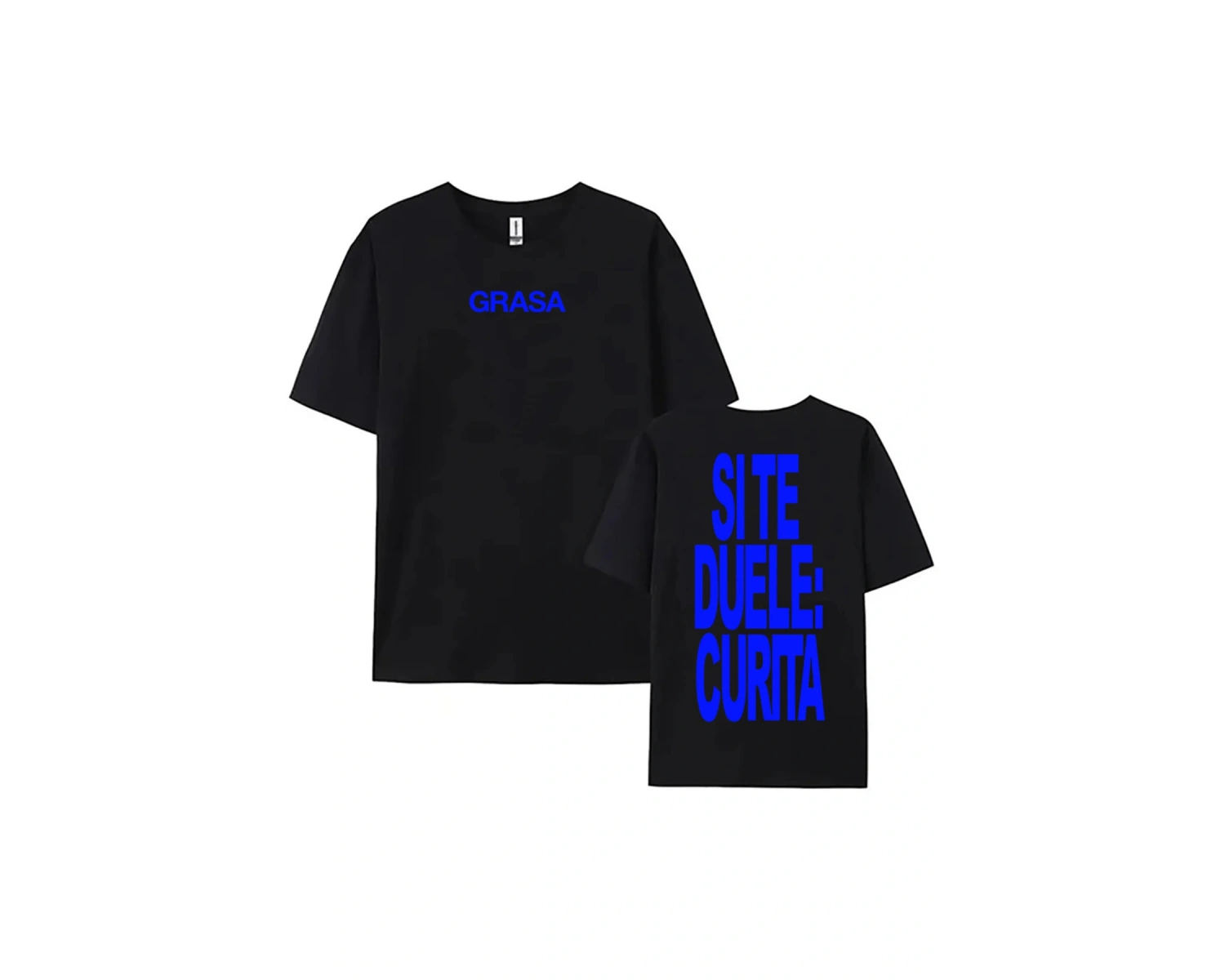 Siyah TIENES QUE APRENDER A AMARTE leri SI TE DUELE CURITA Baskı Nathy Peluso Şarkıcı