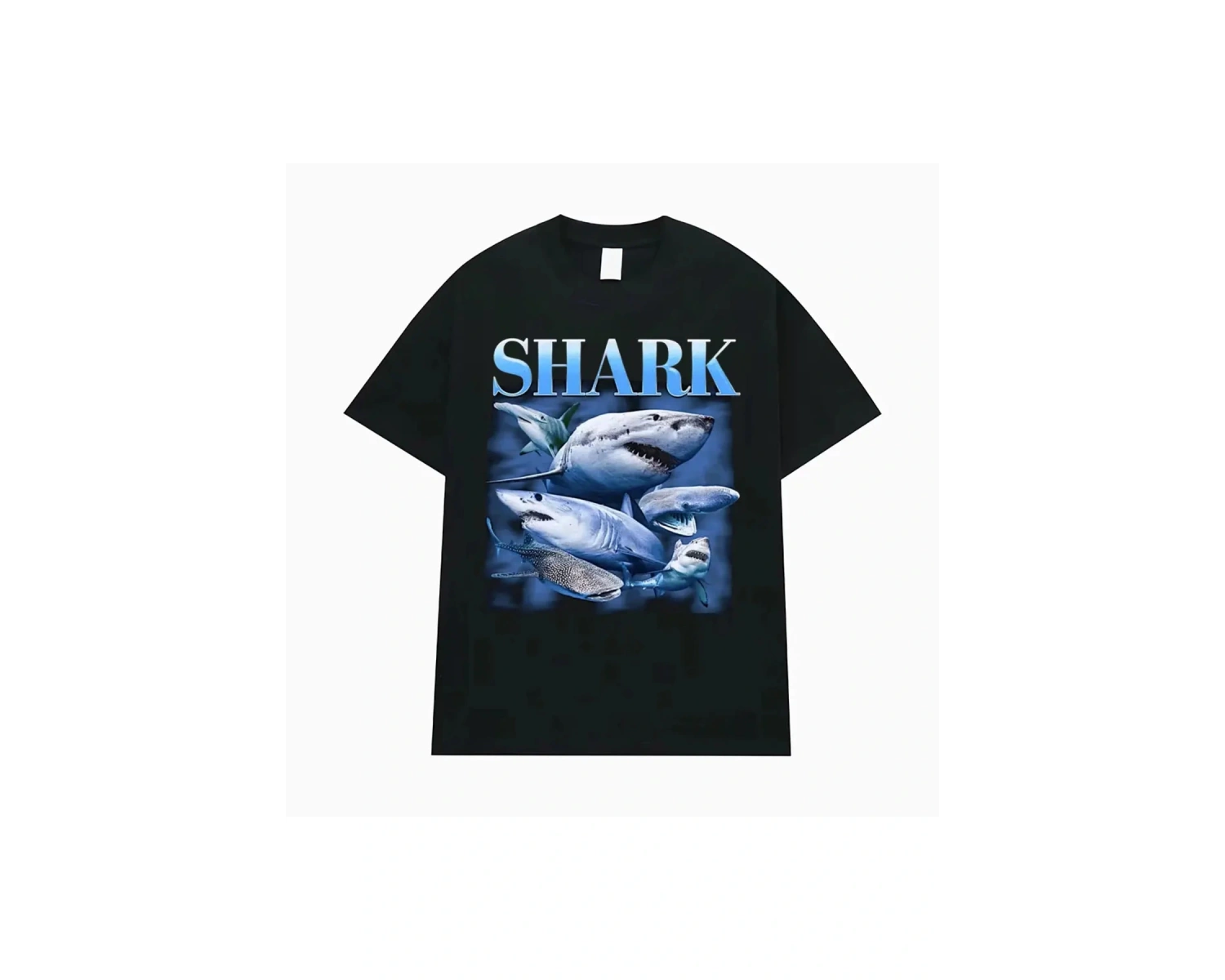 Siyah Tralalero Tralala Komik Köpekbalığı Meme Hediyeler Gotik Vintage T-s