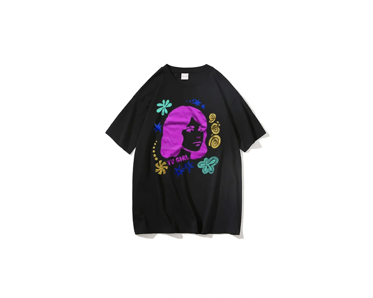 Siyah TV Tshirt Unisex Fransız Çıkış Albümü Hediye Indie Müzik Fan Tee Severler Rock Ba