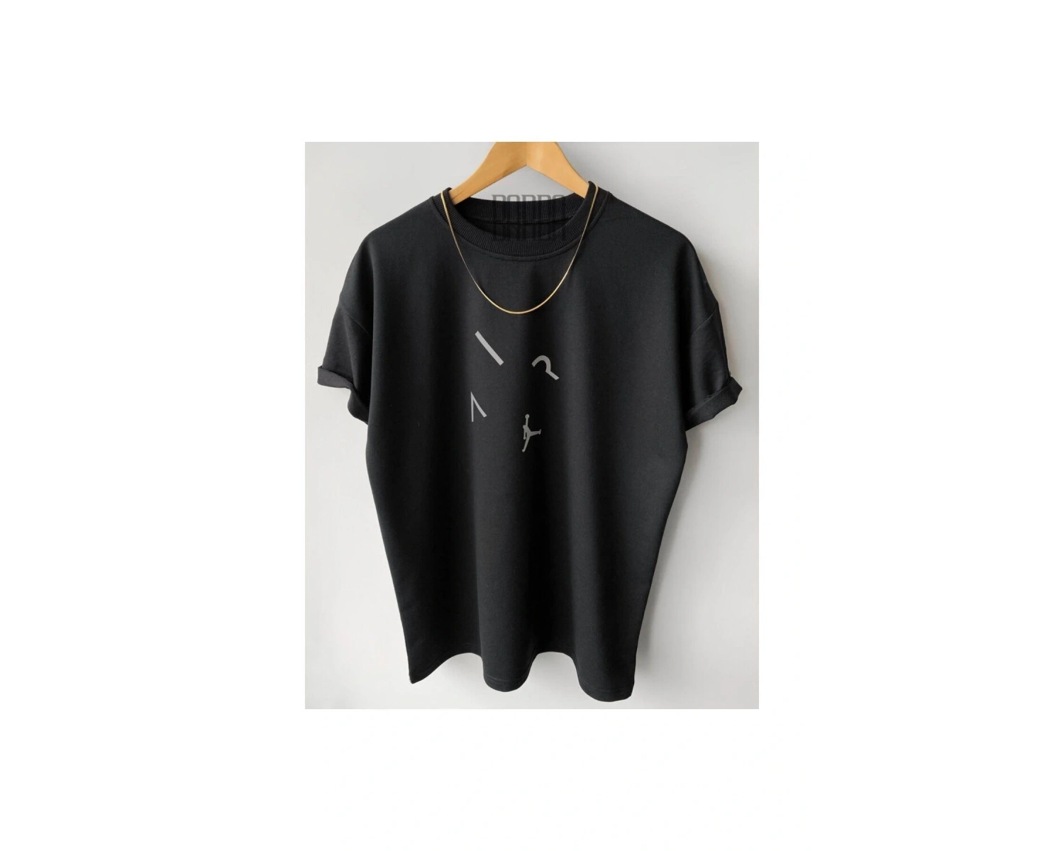 Siyah Unısex Aır Oversize Tshirt