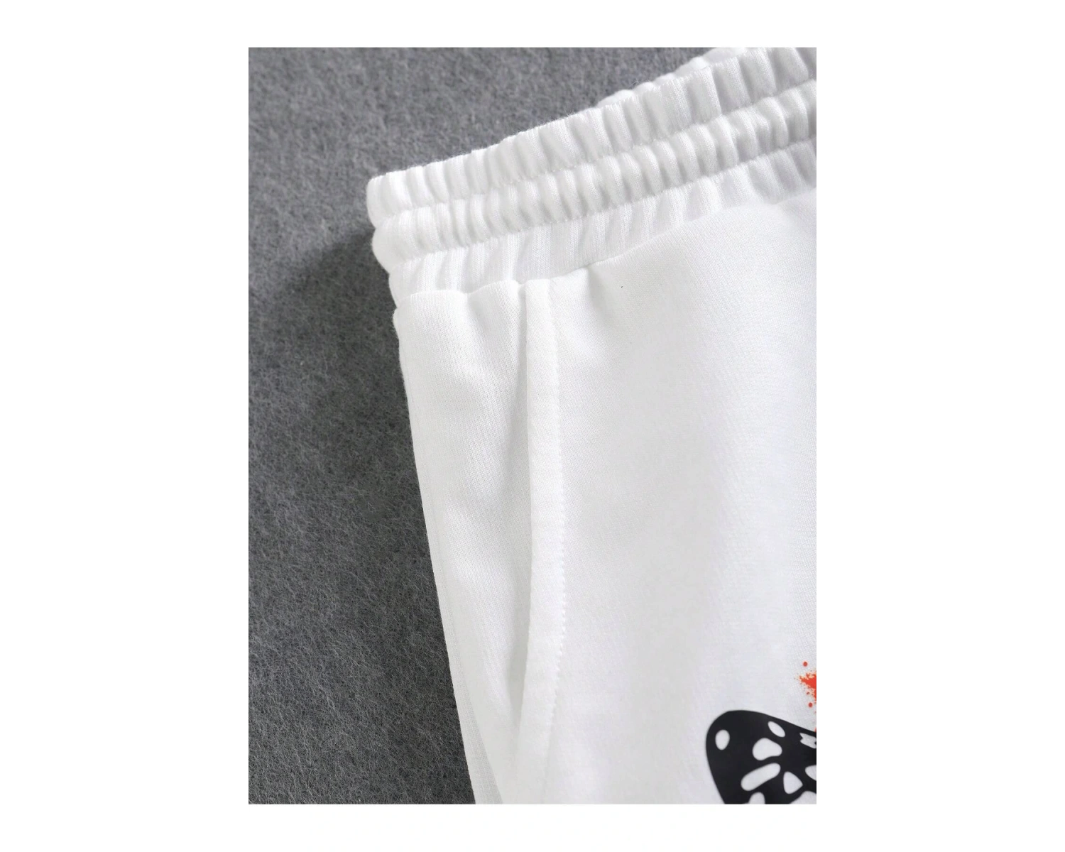 Skull  Letter Graphic Drawstring Waist Eşofman Altı