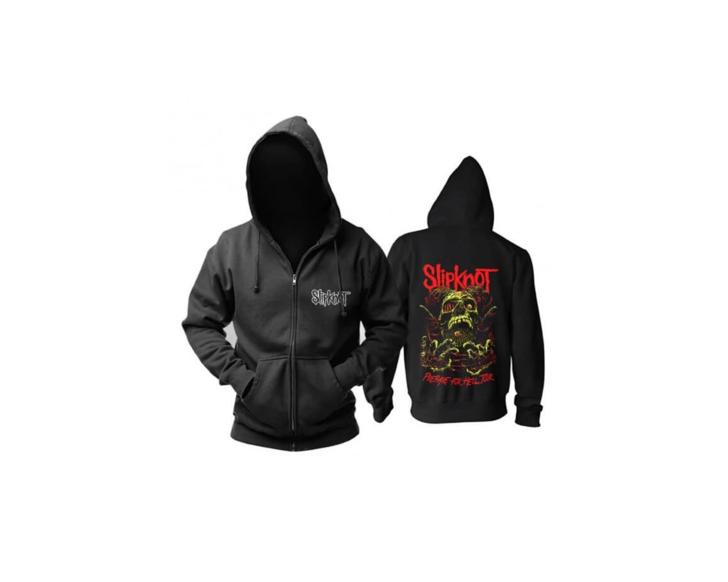 Slipknot Hoodie Fermuarlı Kapüşonlu Tip76 14059