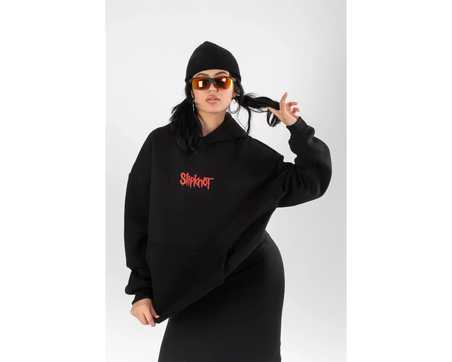 Slipknot Sırt Baskılı Beyaz Oversize Unisex