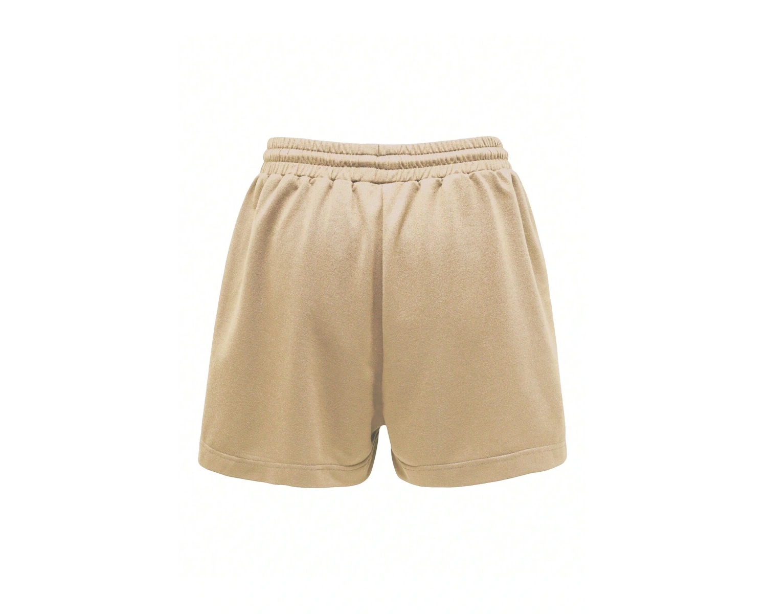 Slogan & Butterfly Graphic Drawstring Waist Şort