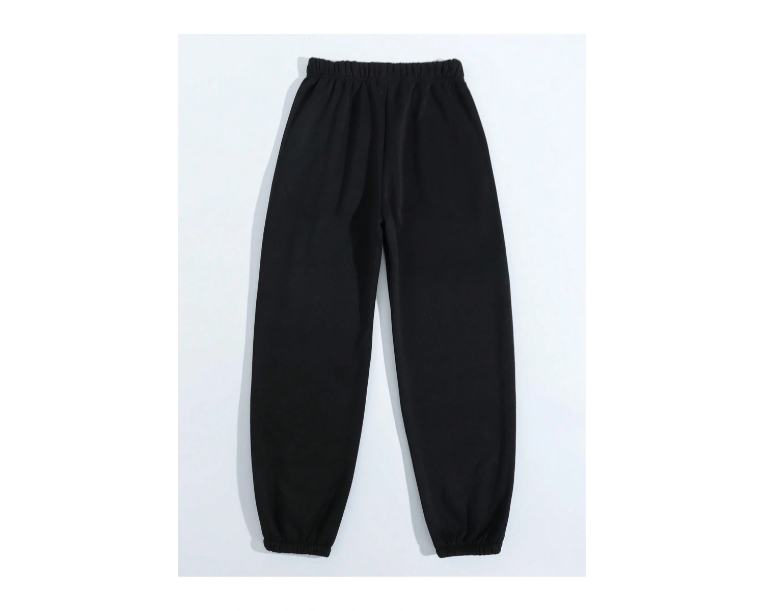 Slogan Grafikli Beli Büzgülü Eşofman Altı