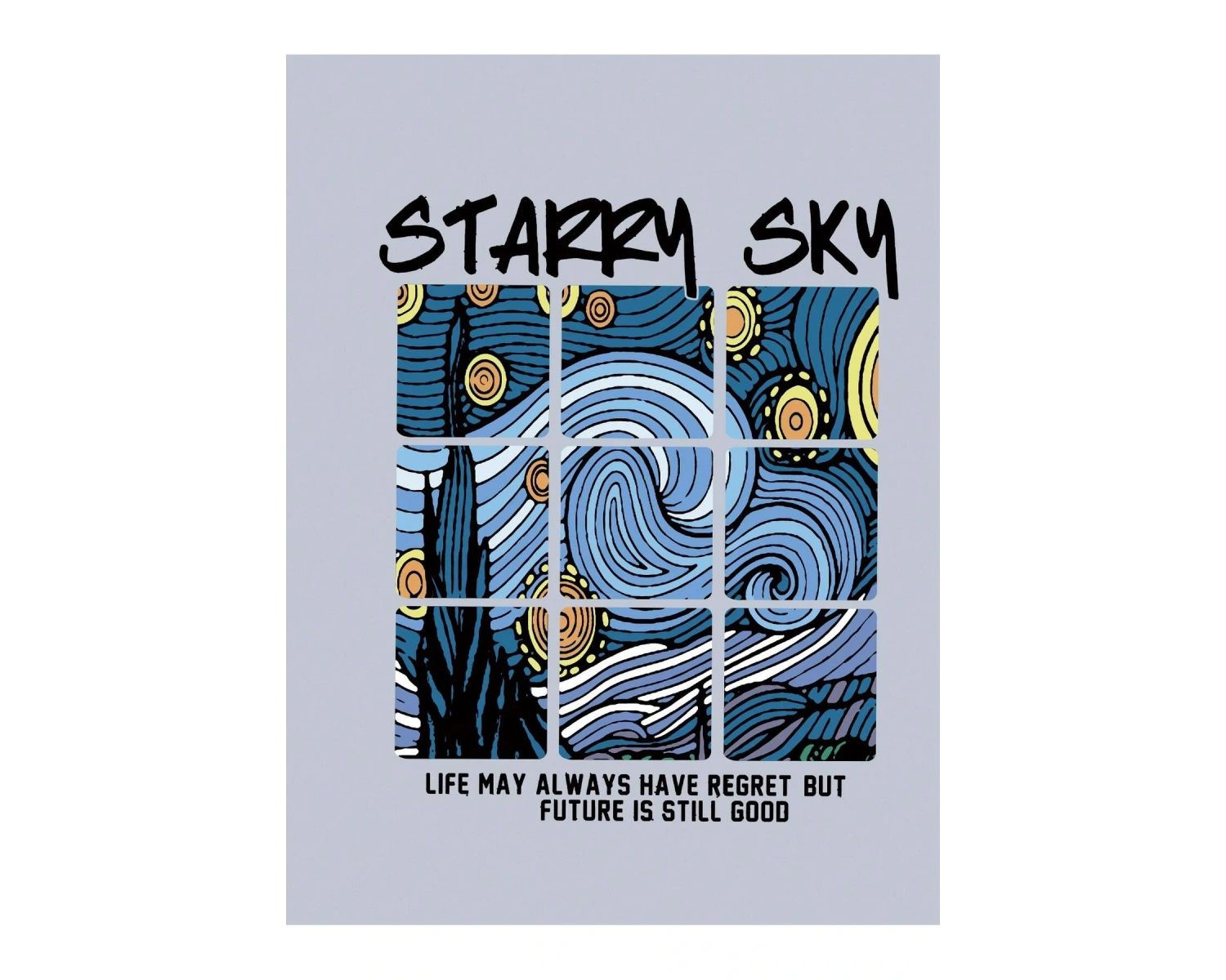 Slogan Grafikli Büzgülü Kapüşonlu Üst Gri