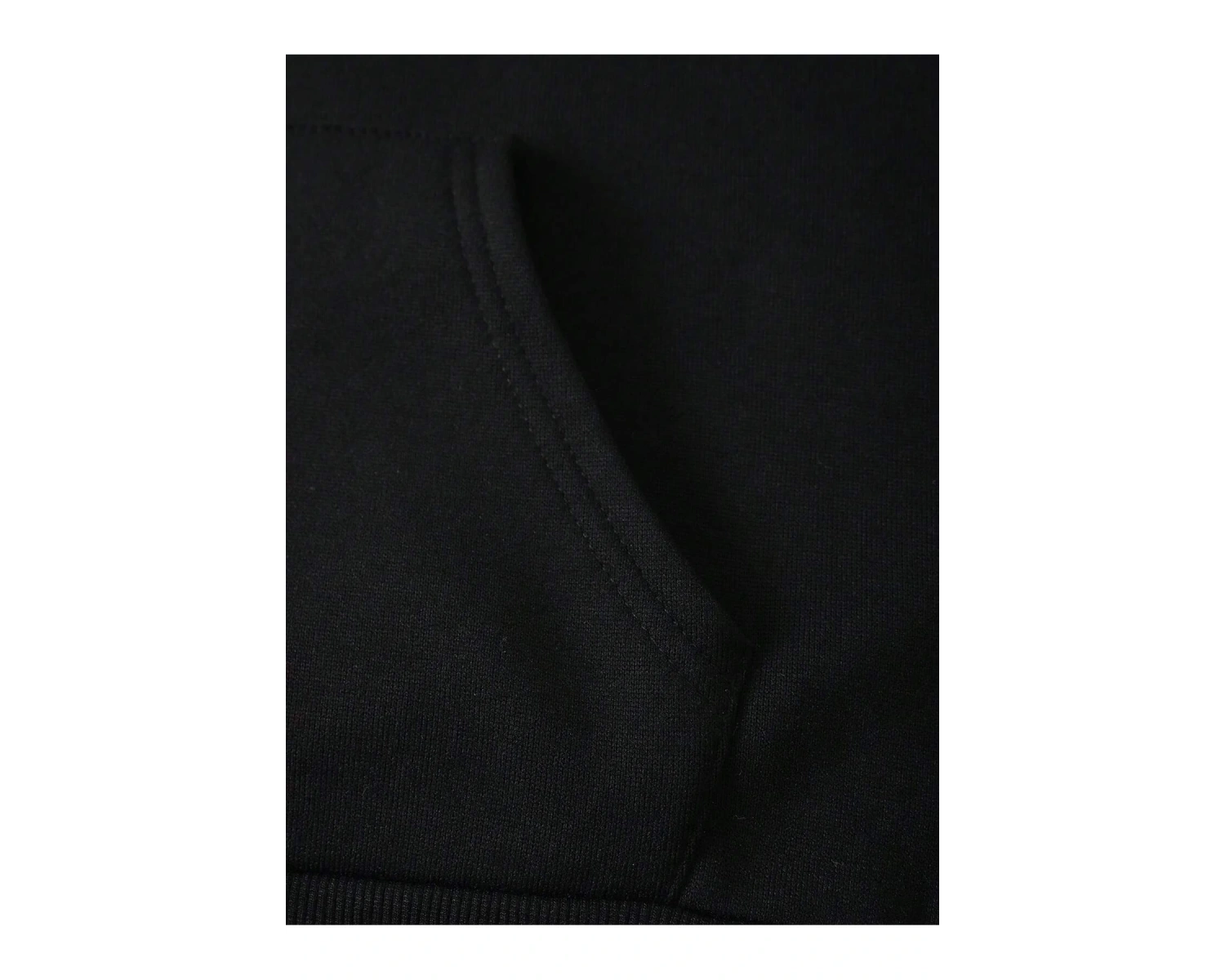 Slogan Grafikli Kanguru Cepli Büzgülü Kapüşonlu Üst Beyaz