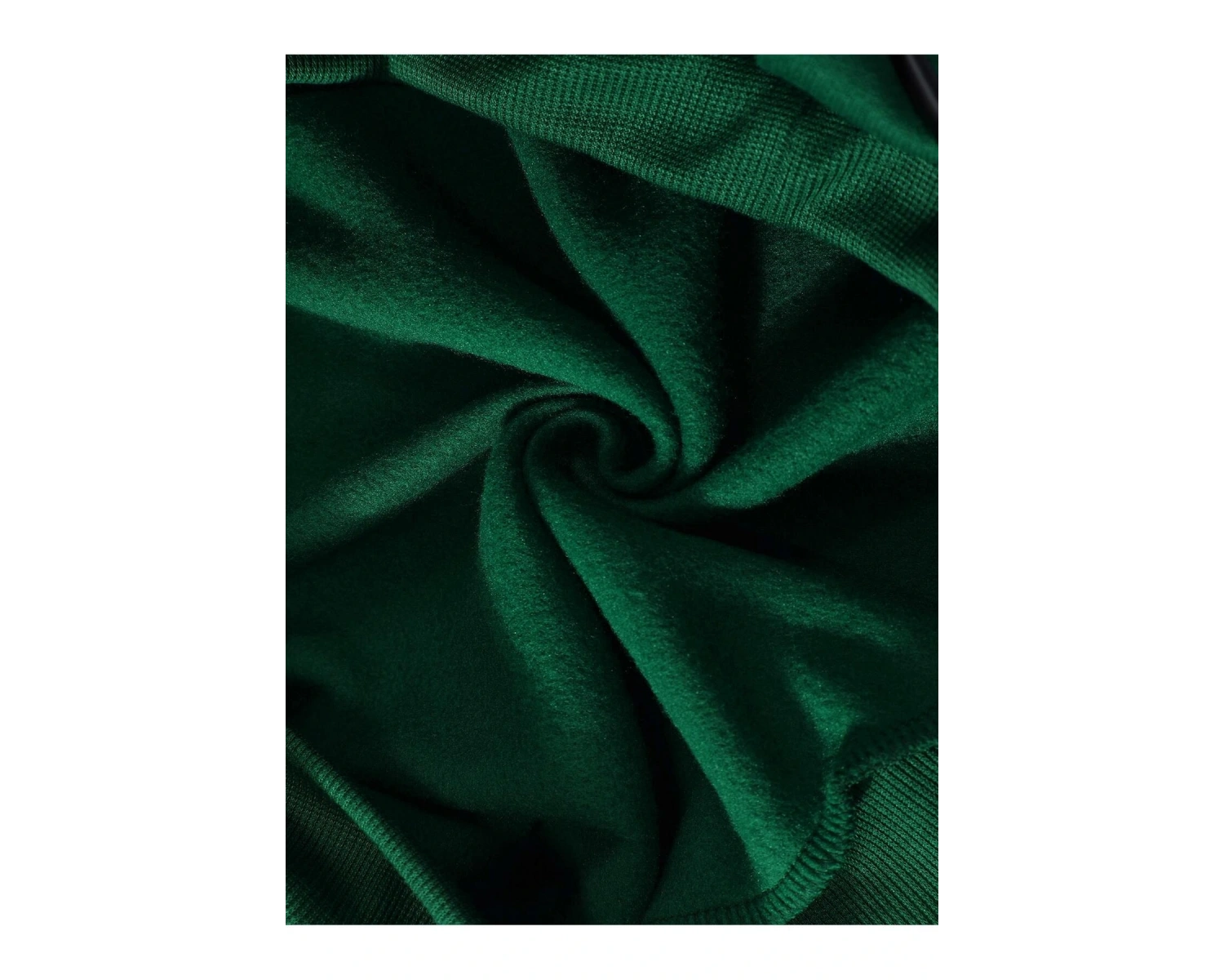 Slogan Grafikli Kanguru Cepli Kapüşonlu Üst Yeşil