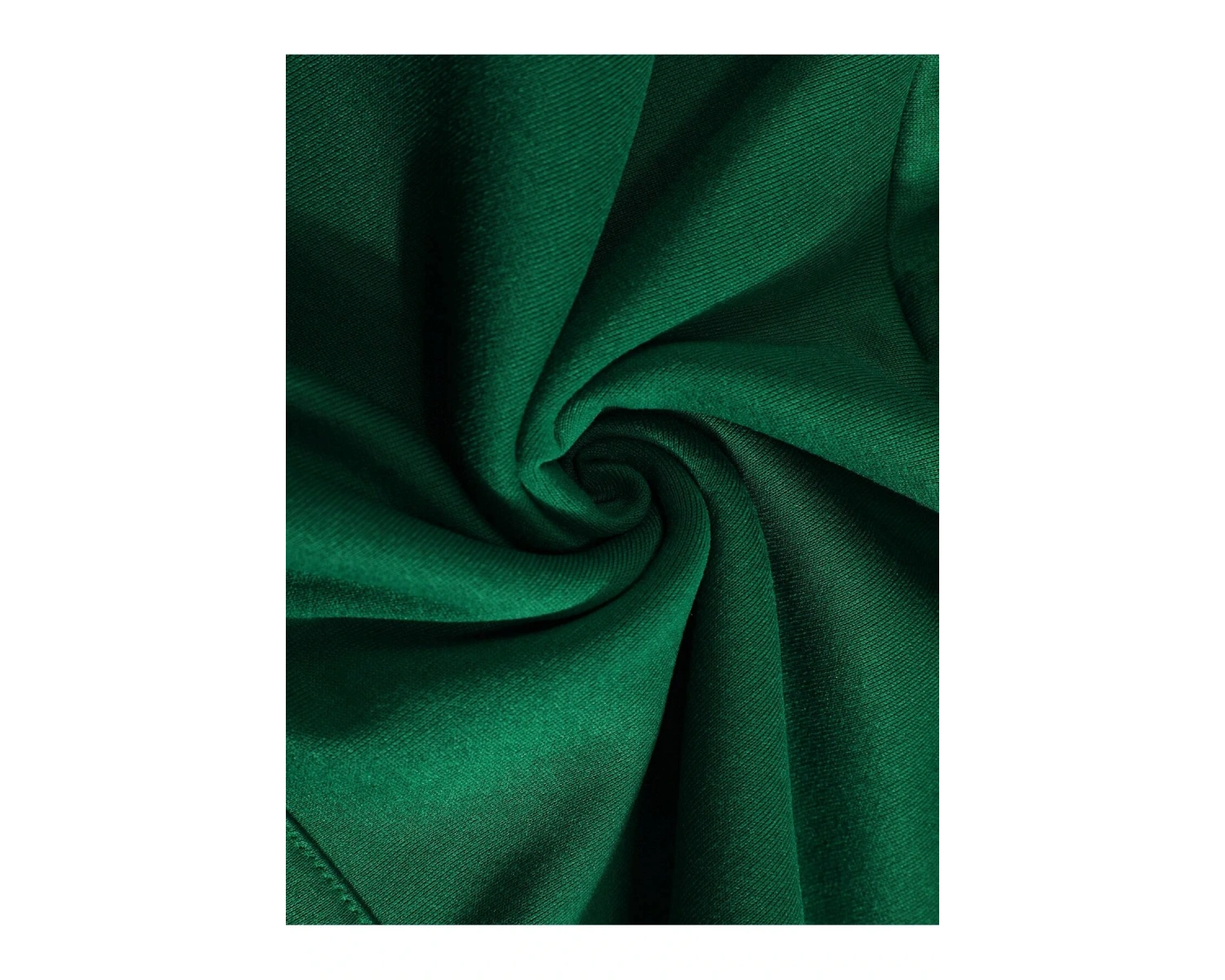 Slogan Grafikli Kanguru Cepli Kapüşonlu Üst Yeşil